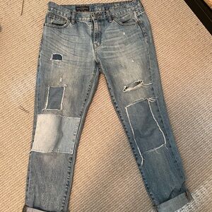 J. Crew Boyfriend Patchwork Jeans